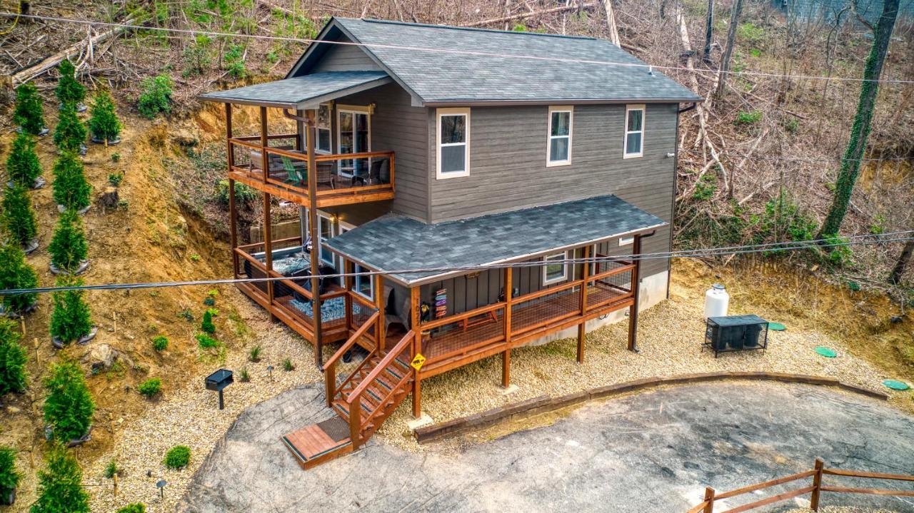 Mins To Gburg Sleeps 8 Hot Tub Arcade Area Pool Villa Gatlinburg Exterior photo